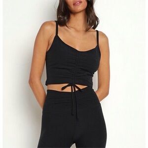 Ruched Beyond Yoga Space Dye Crop Top